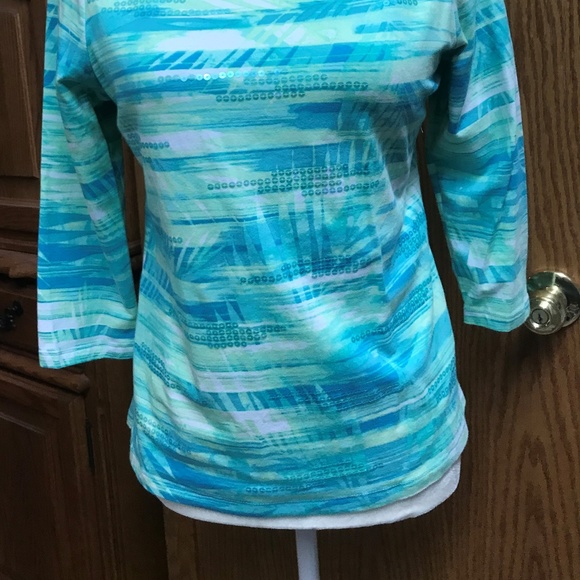 Vintage Ruby Rd. PS Top Boat Neck, Pull over Top - Picture 2 of 6